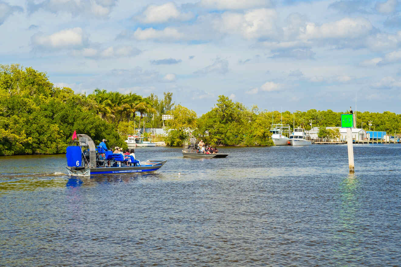 airboats at Everglades National Park